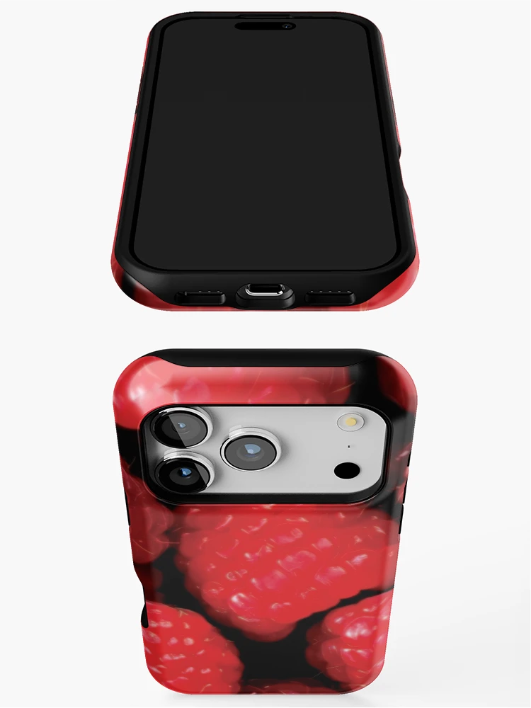 Thumbnail 3 of 4, iPhone Case, Raspberry Pattern designed and sold by StarsForgers.