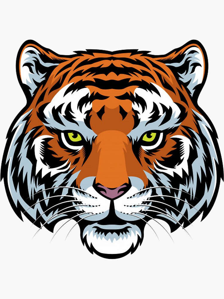 Tiger Head Mascot Graphic by krustovin · Creative Fabrica