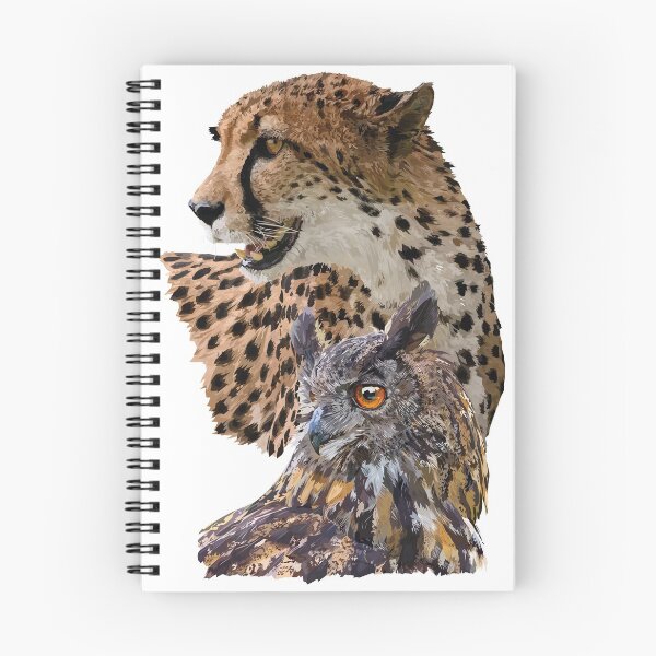 Item preview, Cheetah and owl designed and sold by obscurite.