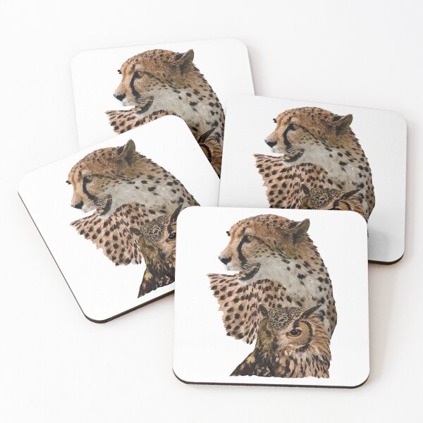 Item preview, Cheetah and owl designed and sold by obscurite.