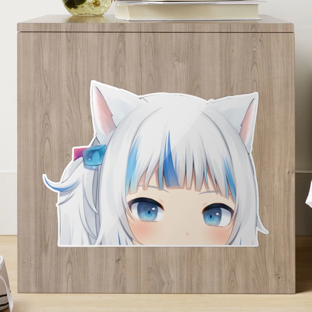 Gawr Gura Cat Ears peeker - Hololive #CatShark