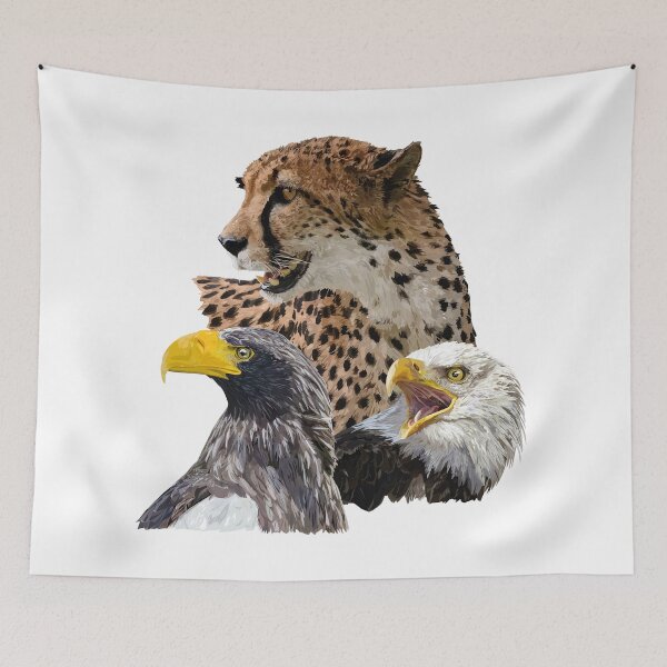 Item preview, Cheetah and eagles designed and sold by obscurite.