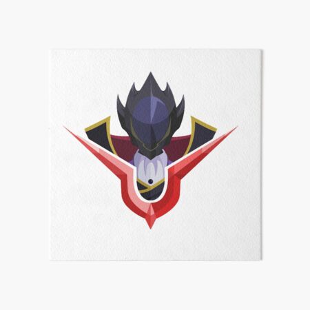 Code Geass Zero Logo Art Board Print By Moinstru Redbubble