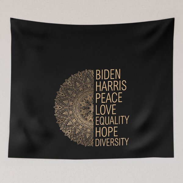 Item preview, Womens Biden Harris Peace Love Equality Hope Diversity Watercolor Style designed and sold by Kamnna.