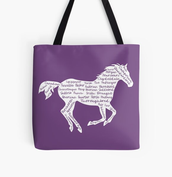 Aperçu de l'œuvre Silhouette de cheval en cours d'exécution avec des races de chevaux créée et vendue par TheMurphyGirl.