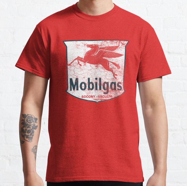 Mobil Gas - Vintage Retro Gasoline Poster Classic T-Shirt
