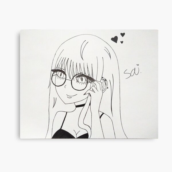 Misaki Sai Metal Print