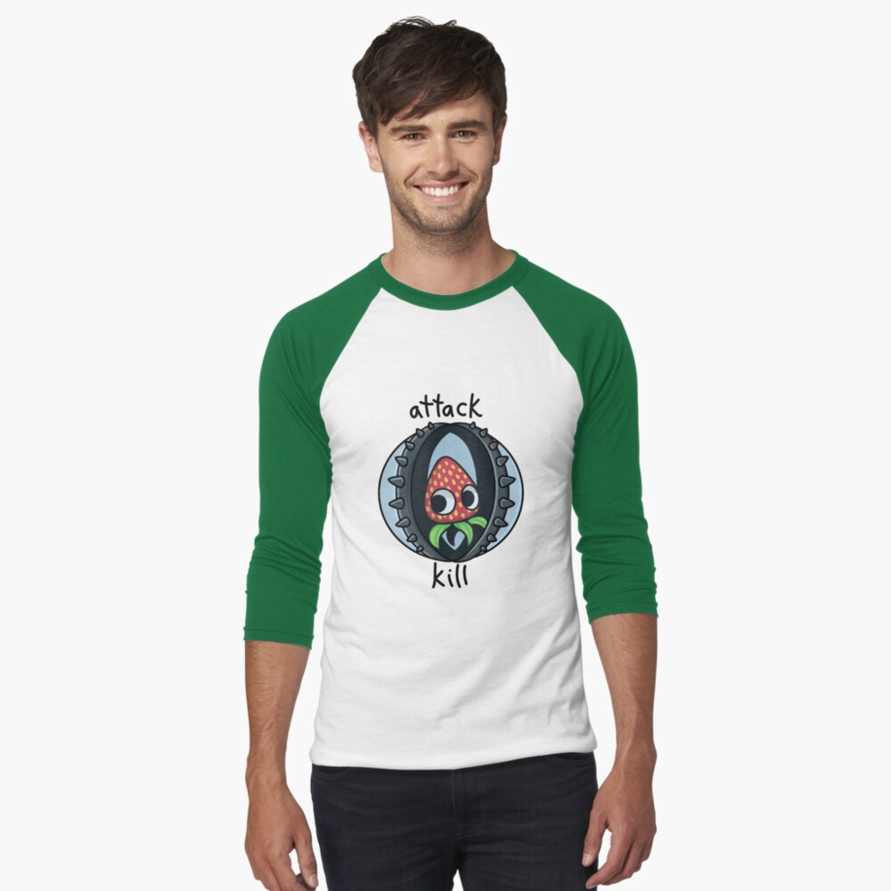 Item preview, Baseball ¾ Sleeve T-Shirt designed and sold by moobloom.