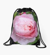 Raindrop rose Drawstring Bag