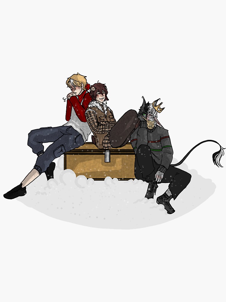 "Bench Trio" Sticker for Sale by dustyrat Redbubble