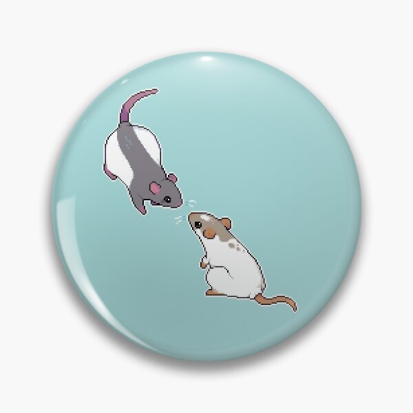 Item preview, rat love stickers and pins designed and sold by jeffthekinner.