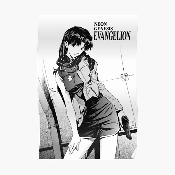 Poster Neon Genesis Evangelion Misato Redbubble Poster Neon Genesis Evangelion Misato Redbubble