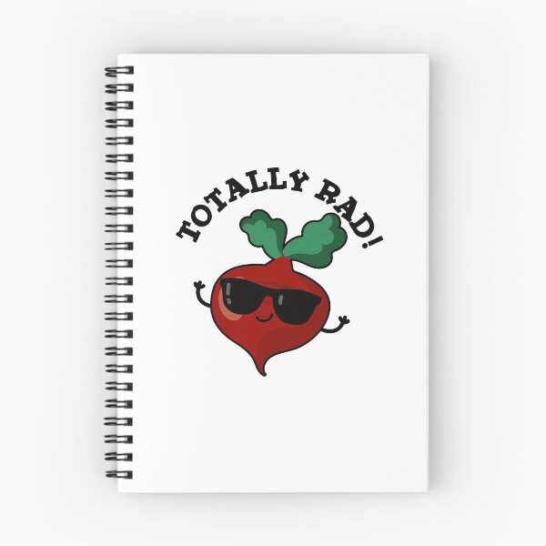 Item preview, Totally Rad Funny Veggie Radish Puns  designed and sold by punnybone.
