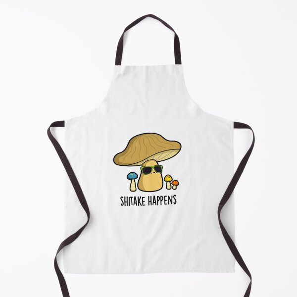 Item preview, Shitake Happens Funny Mushroom Puns  designed and sold by punnybone.