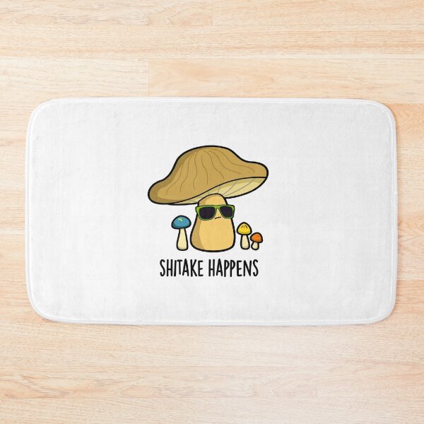 Item preview, Shitake Happens Funny Mushroom Puns  designed and sold by punnybone.