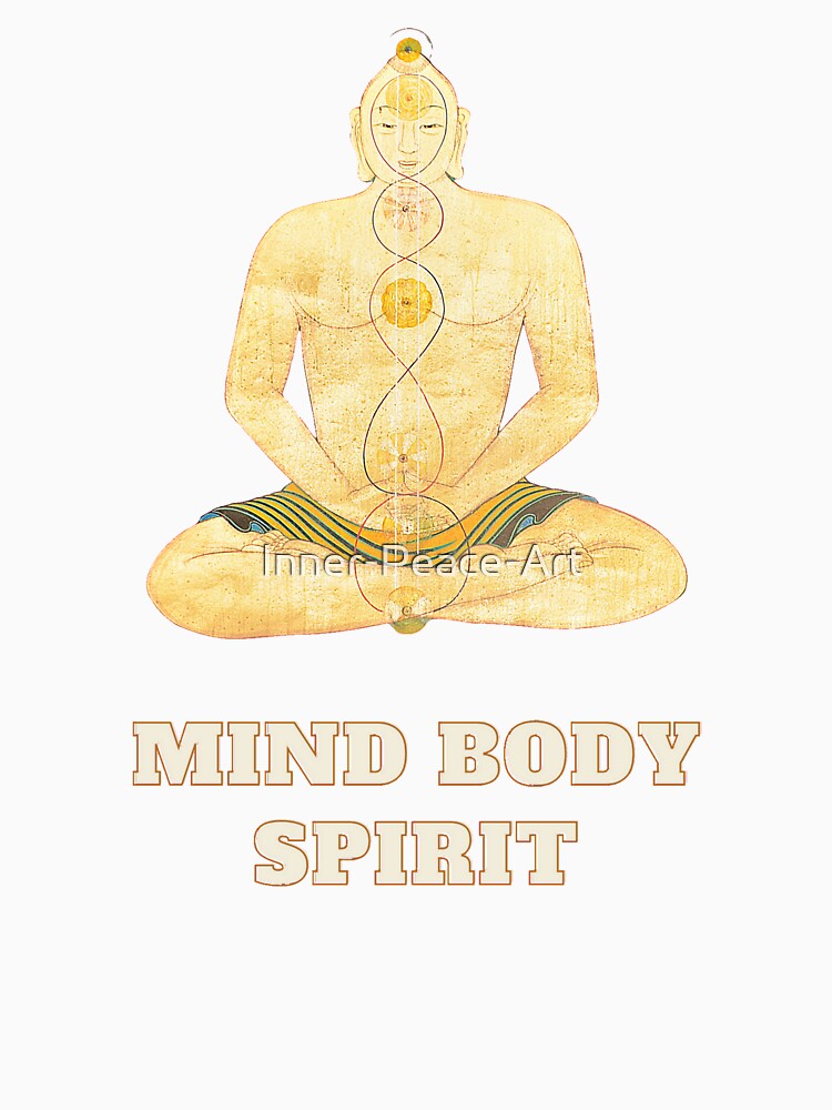 Buddhism Mind Body Spirit T-Shirt, Buddha Tee, Buddhist Gift, Buddhism Shirt, Buddha Lover Gifts by Inner-Peace-Art