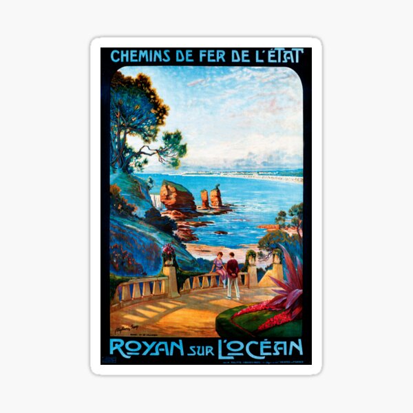Item preview, Royan sur L'Océan, Affiche française de voyage designed and sold by paulrommer.