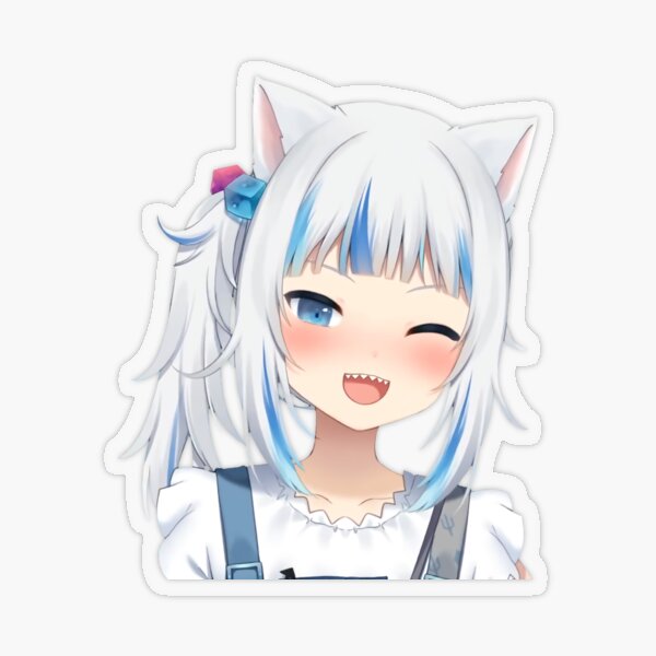Item preview, Gawr Gura Cat Wink - Hololive #CatShark designed and sold by OshiOki.