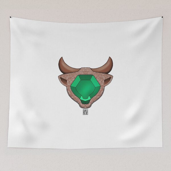 Item preview, Taurus Zodiac Bejeweled Emblem designed and sold by Nyasia-Celeste.