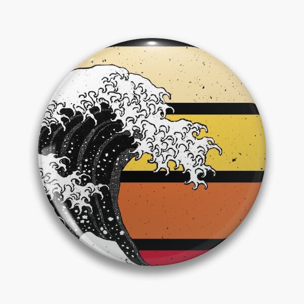 Item preview, Great Wave off Kanagawa Retro Vintage designed and sold by ind3finite.