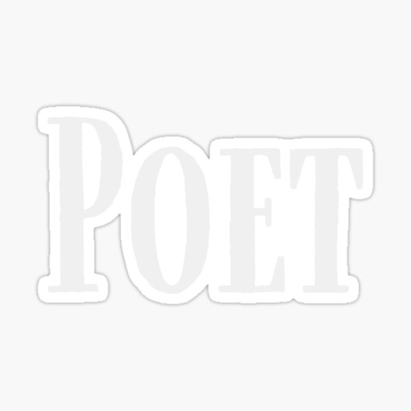 Item preview, Poet Minimalistic Typography designed and sold by ObservantPoet.