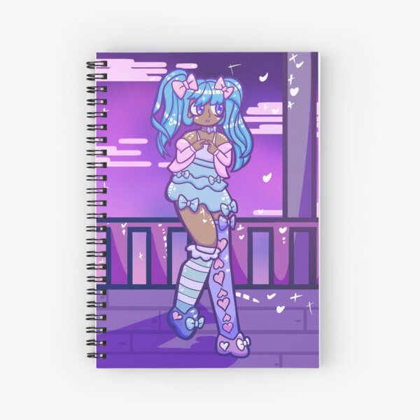 Pastel Girl on Boardwalk Spiral Notebook