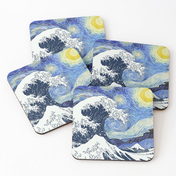 Item preview,  Great Wave off Kanagawa Starry Night designed and sold by ind3finite.