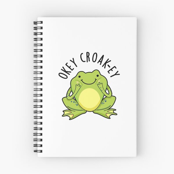 Item preview, Okey Croak-ey Funny Frog Puns  designed and sold by punnybone.