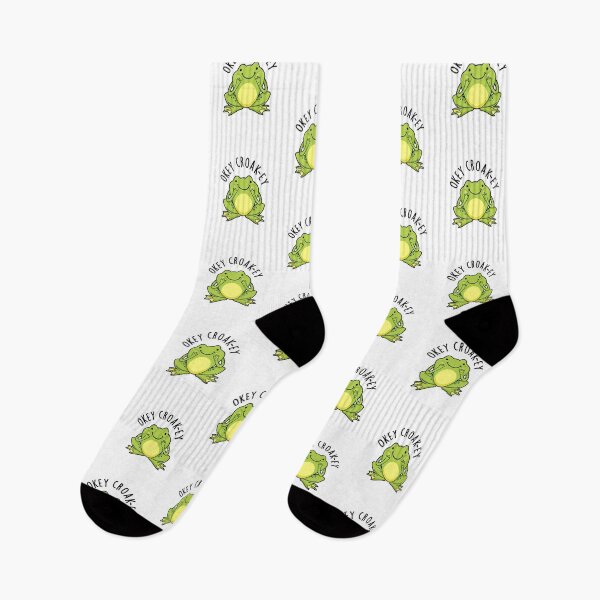 Item preview, Okey Croak-ey Funny Frog Puns  designed and sold by punnybone.
