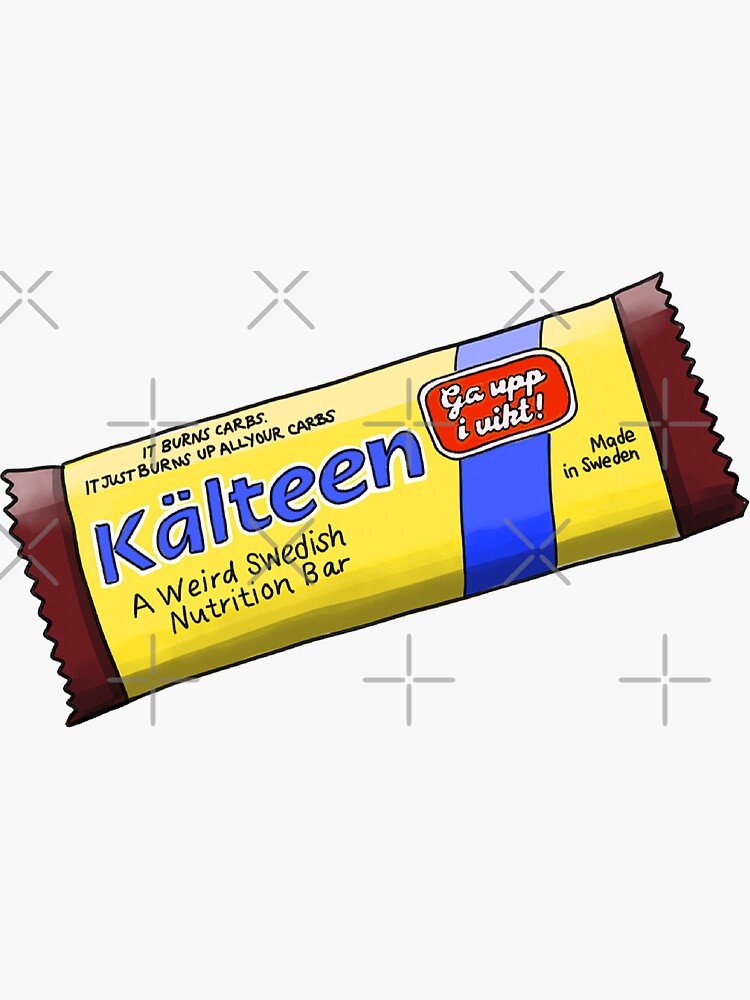 "Kalteen Swedish nutrition bar Mean Girls" Sticker for Sale by Jstemps