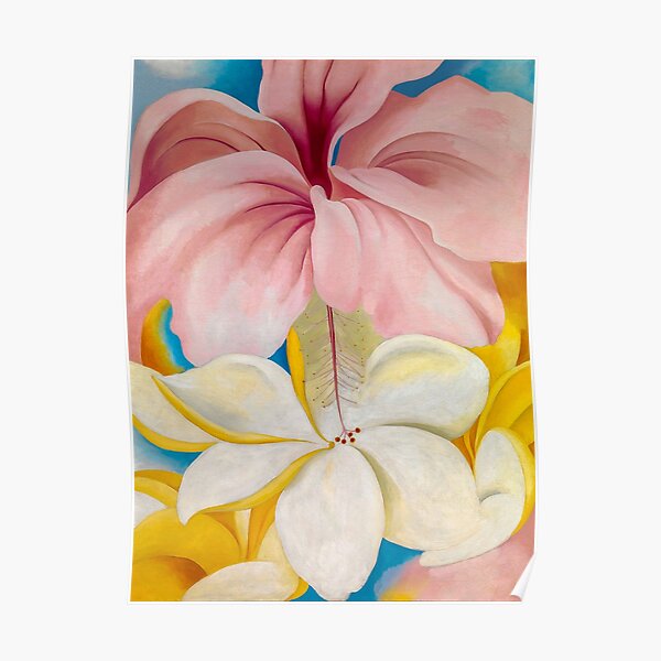 Hibiscus with Plumeria | Georgia O'Keeffe | Poster