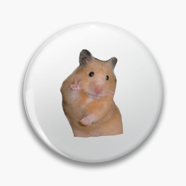 Aperçu de l'œuvre Hamster tenant le signe de la paix Meme créée et vendue par smileystickeers.