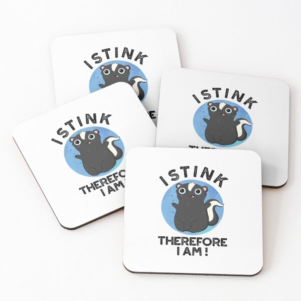 Item preview, I Stink Therefore I Am Funny Skunk Puns  designed and sold by punnybone.