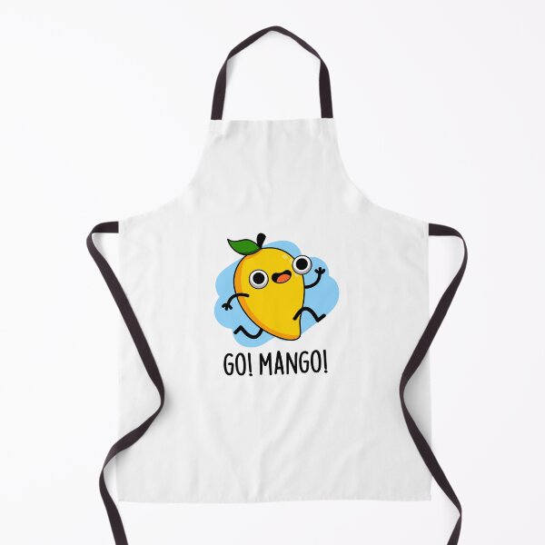 Item preview, Go Man Go Cute Fruit Mangos Pun designed and sold by punnybone.