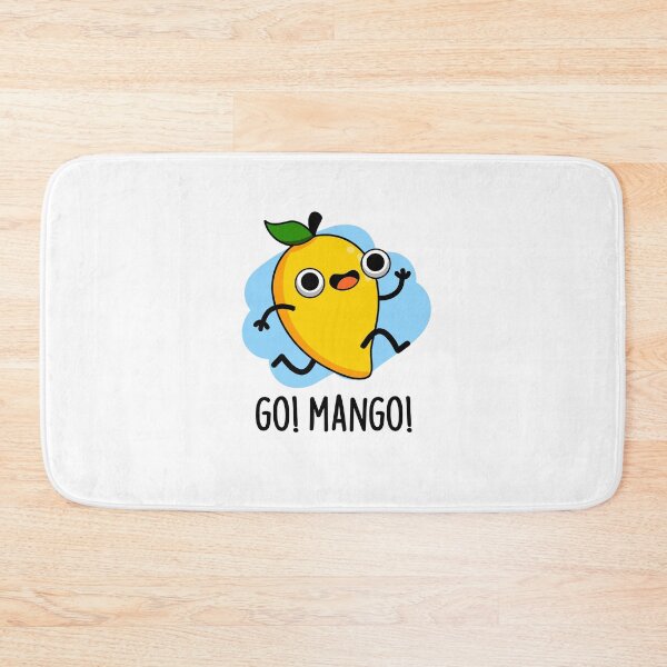 Item preview, Go Man Go Cute Fruit Mangos Pun designed and sold by punnybone.