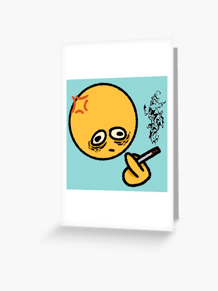 Cursed Emoji (Painted) | Greeting Card