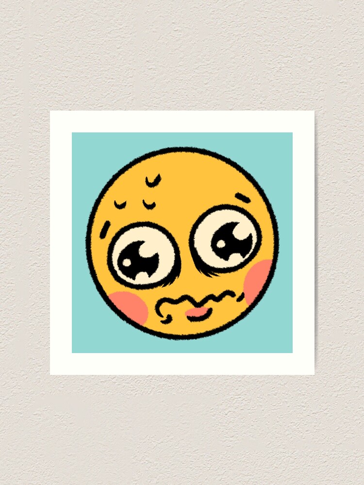 Cursed Emoji (Painted) | Art Print