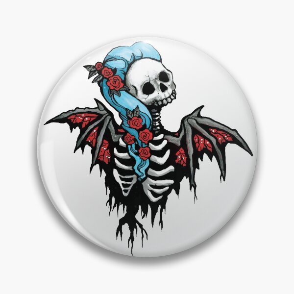 Item preview, Blood Roses Skully Fiend designed and sold by DianaLevinArt.