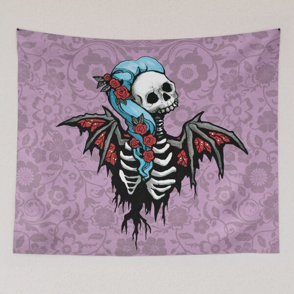Item preview, Blood Roses Skully Fiend designed and sold by DianaLevinArt.