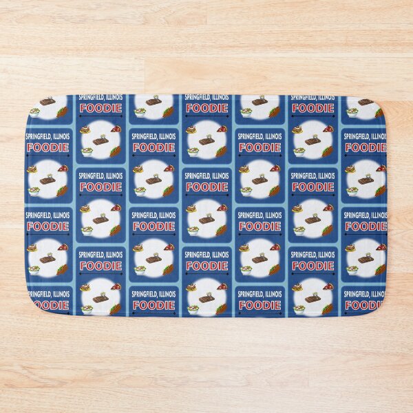 Item preview, Springfield, Illinois - Foodie - Light Blue Background designed and sold by ThisNThatImages.