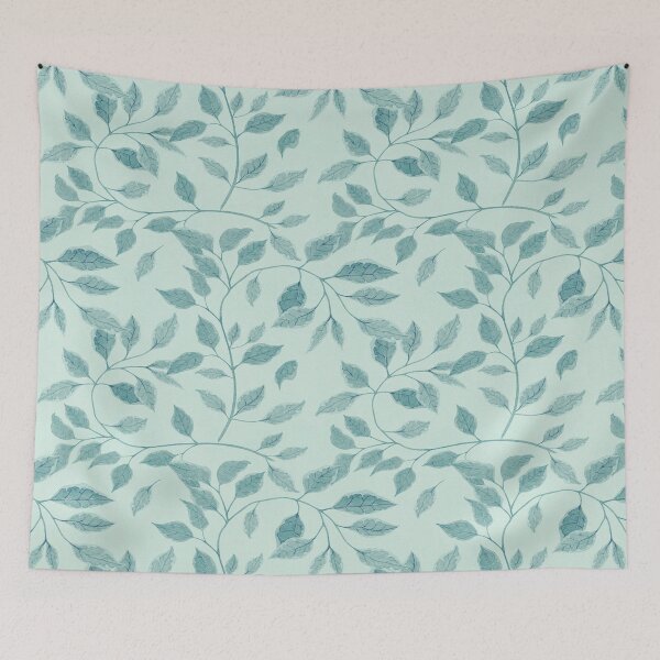 Item preview, Blue floral pattern  designed and sold by Christeena-.