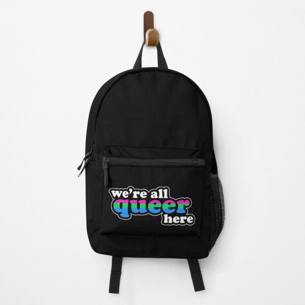 Item preview, We're All Queer Here Polysexual Pride Retro Outline Design designed and sold by Bumblefuzzies.