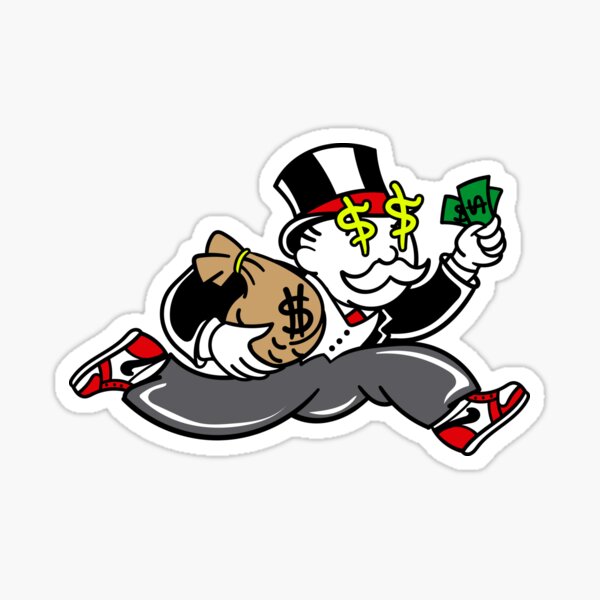 Monopoly Man Stickers for Sale