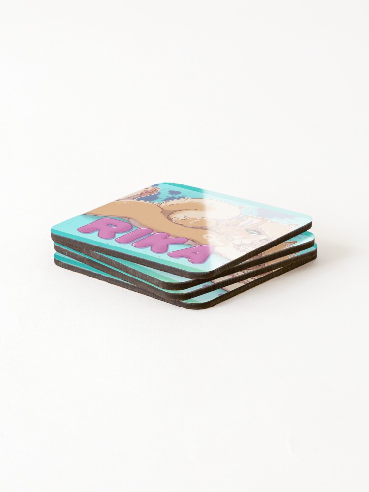 Thumbnail 4 of 5, Coasters (Set of 4), Rika designed and sold by RikaPup.