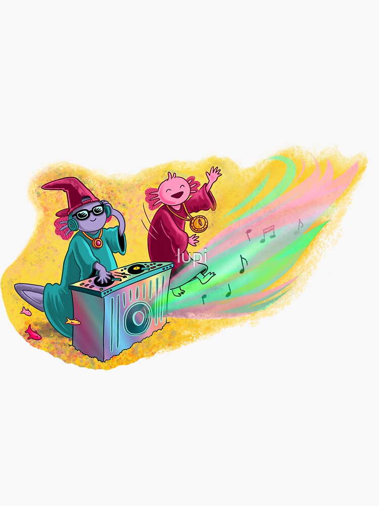DJ Axolotl Wizard by lupi