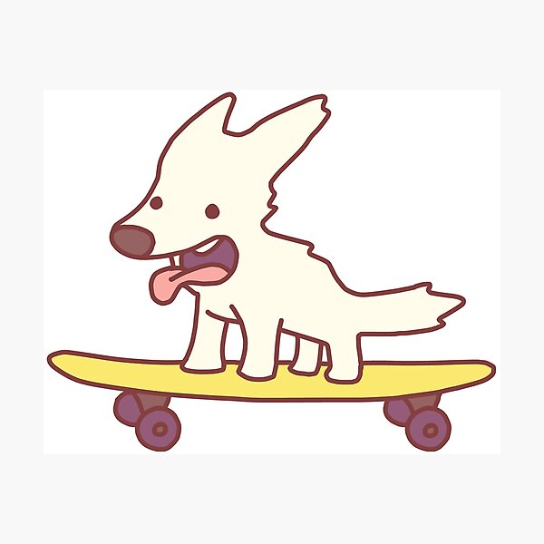 Item preview, Skateboard Puppy designed and sold by line-on-line.