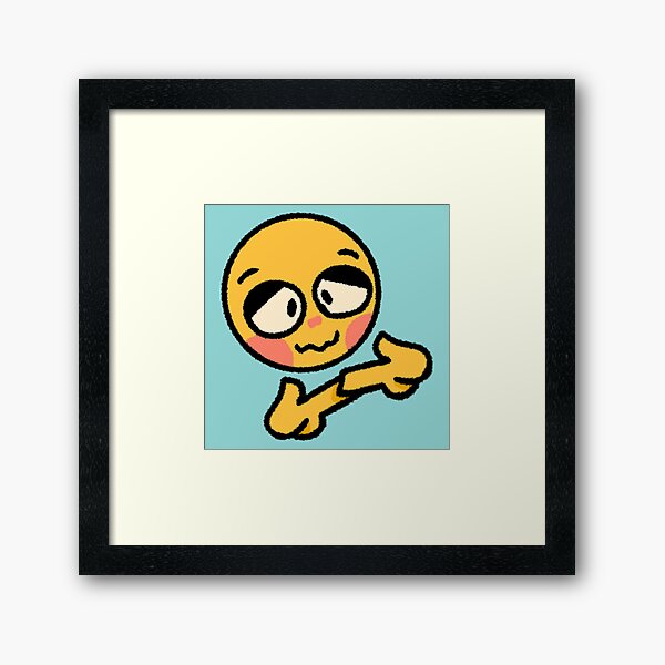 blushhhhh - adorable cursed emoji | Art Board Print