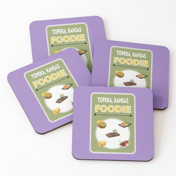 Item preview, Topeka, Kansas - Foodie - Light Green Background designed and sold by ThisNThatImages.