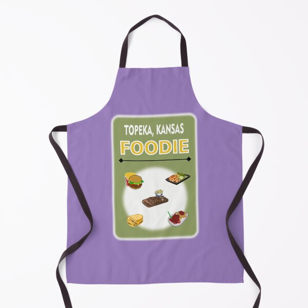 Item preview, Topeka, Kansas - Foodie - Light Green Background designed and sold by ThisNThatImages.