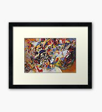 Colourful Detailed Kandinsky painting Framed Print